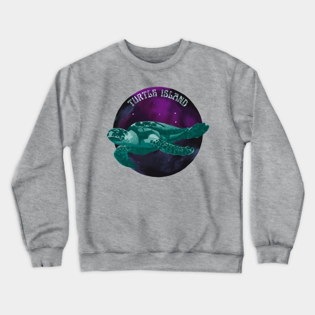 Turtle Island Crewneck Sweatshirt by Slightly Unhinged